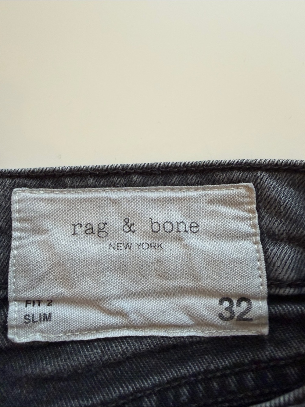 rag & bone Slim Jeans - Charcoal